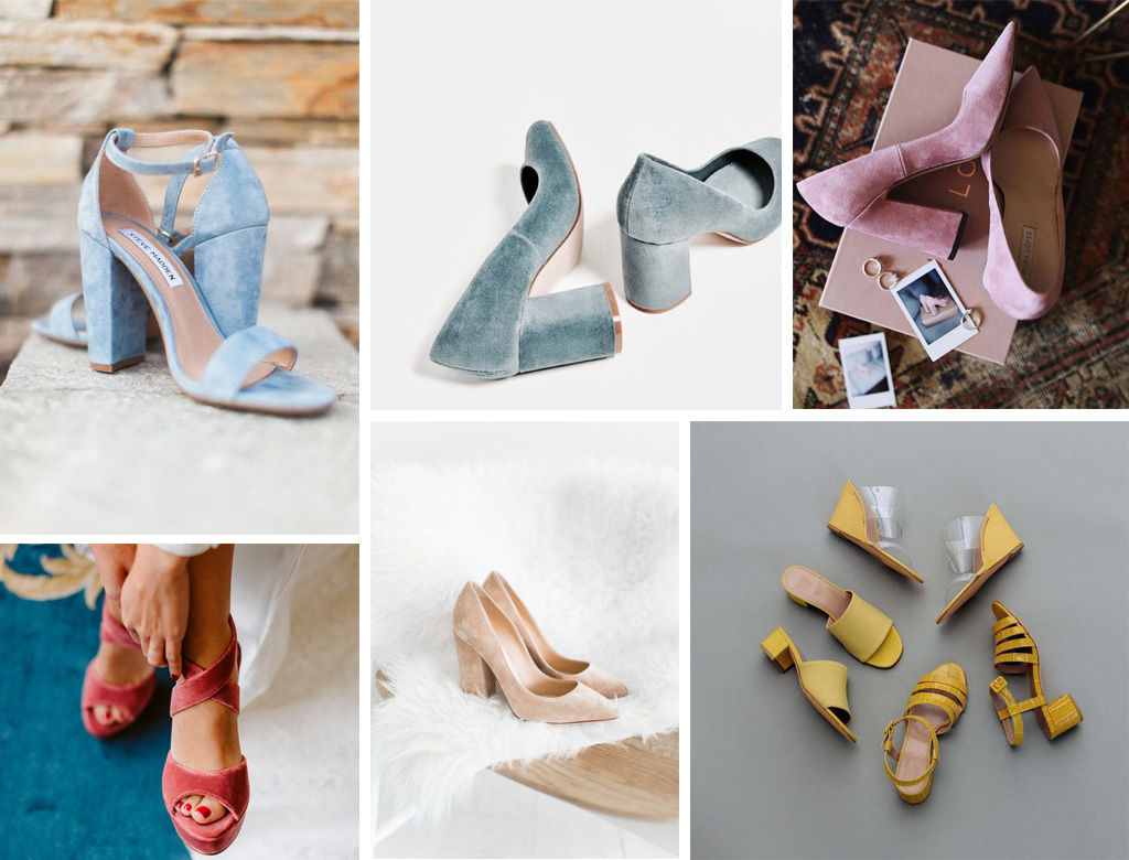 Zapatos de colores para novias