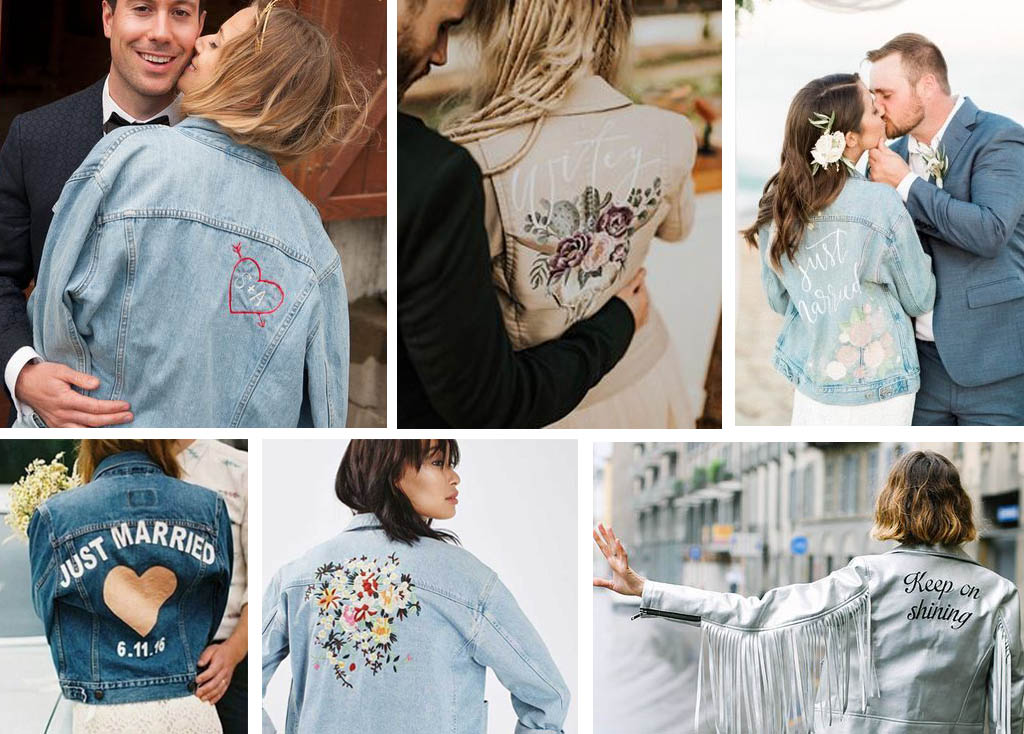 chaqueta personalizada para novia