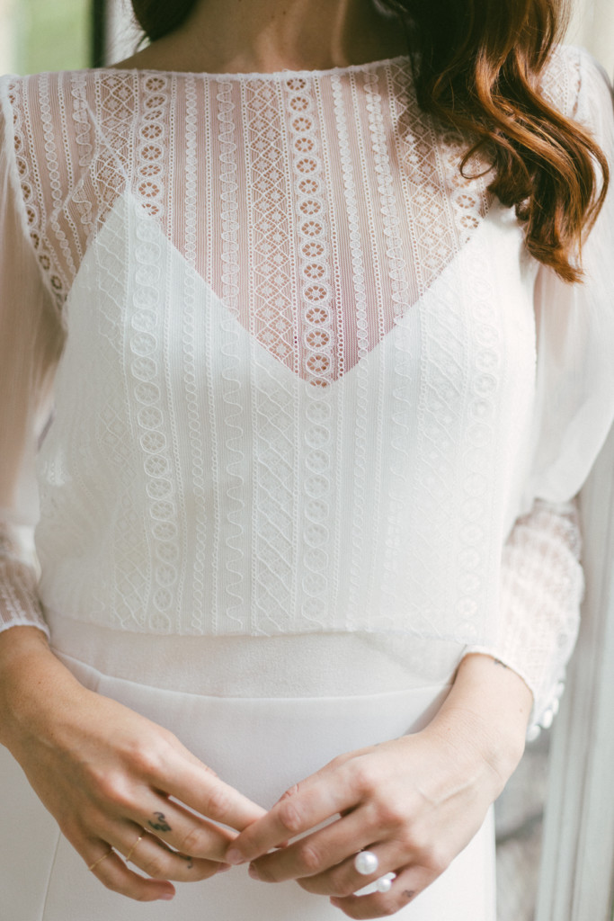 Chaquetita para vestido de novia